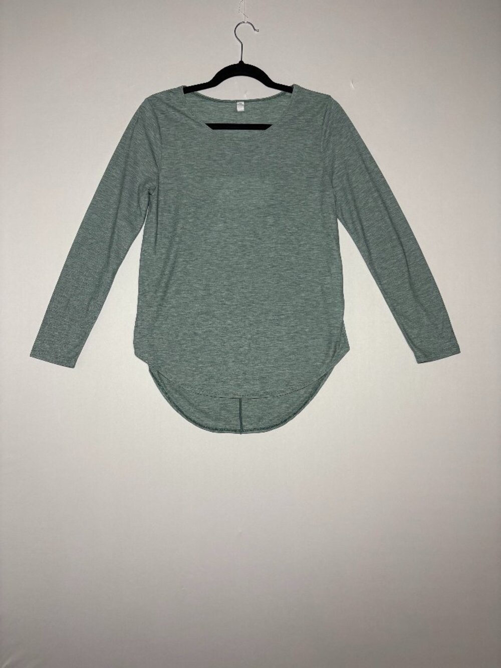 Under Armour Heather Green Keyhole Open Back Long Sleeve Shirts Size XS